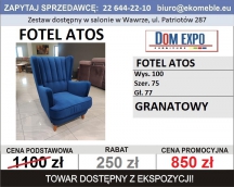 FOTEL ATOS - KOLOR GRANATOWY